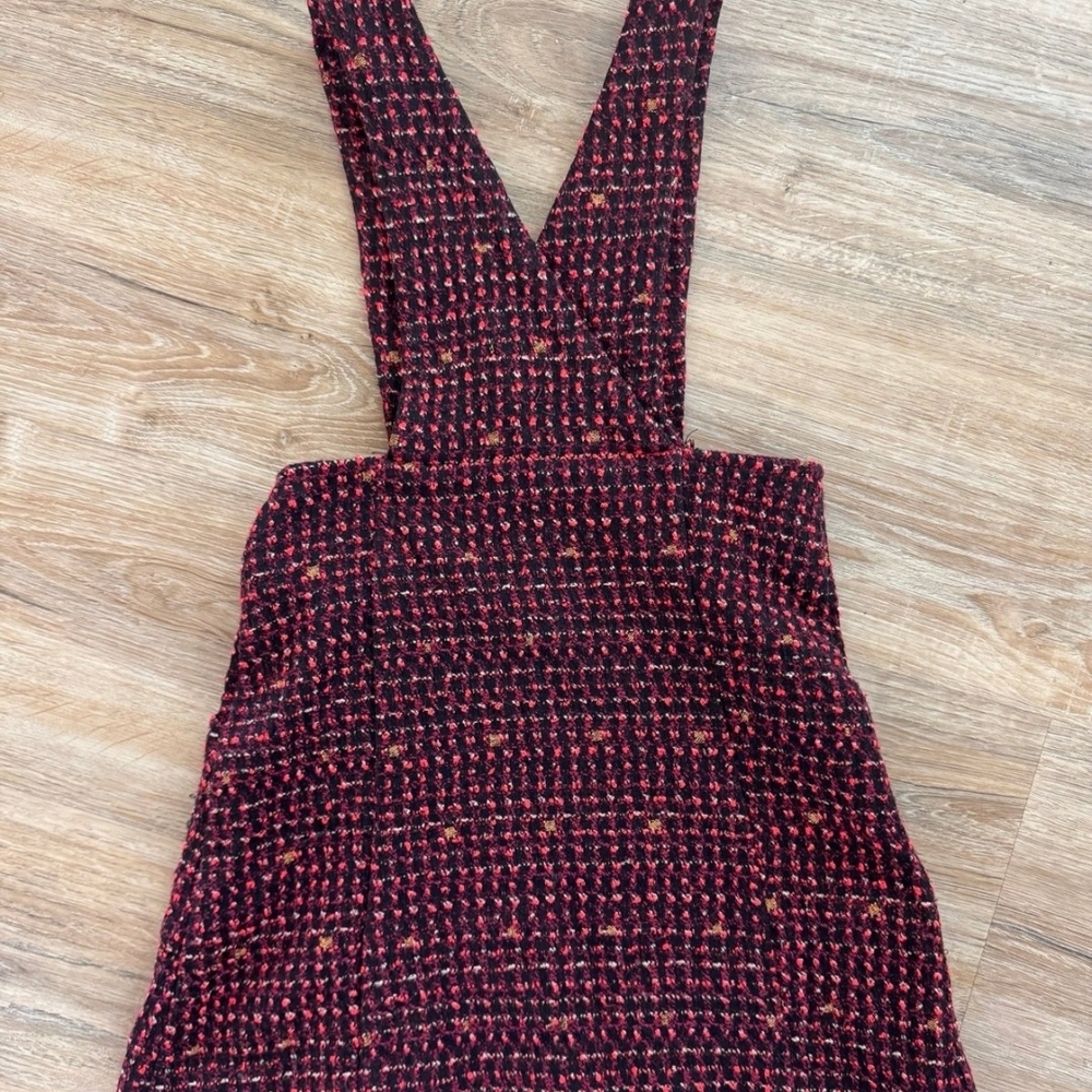 Zara Girl's Chic Tweed Pinafore Dress Size 11-12 - Picture 2 of 6